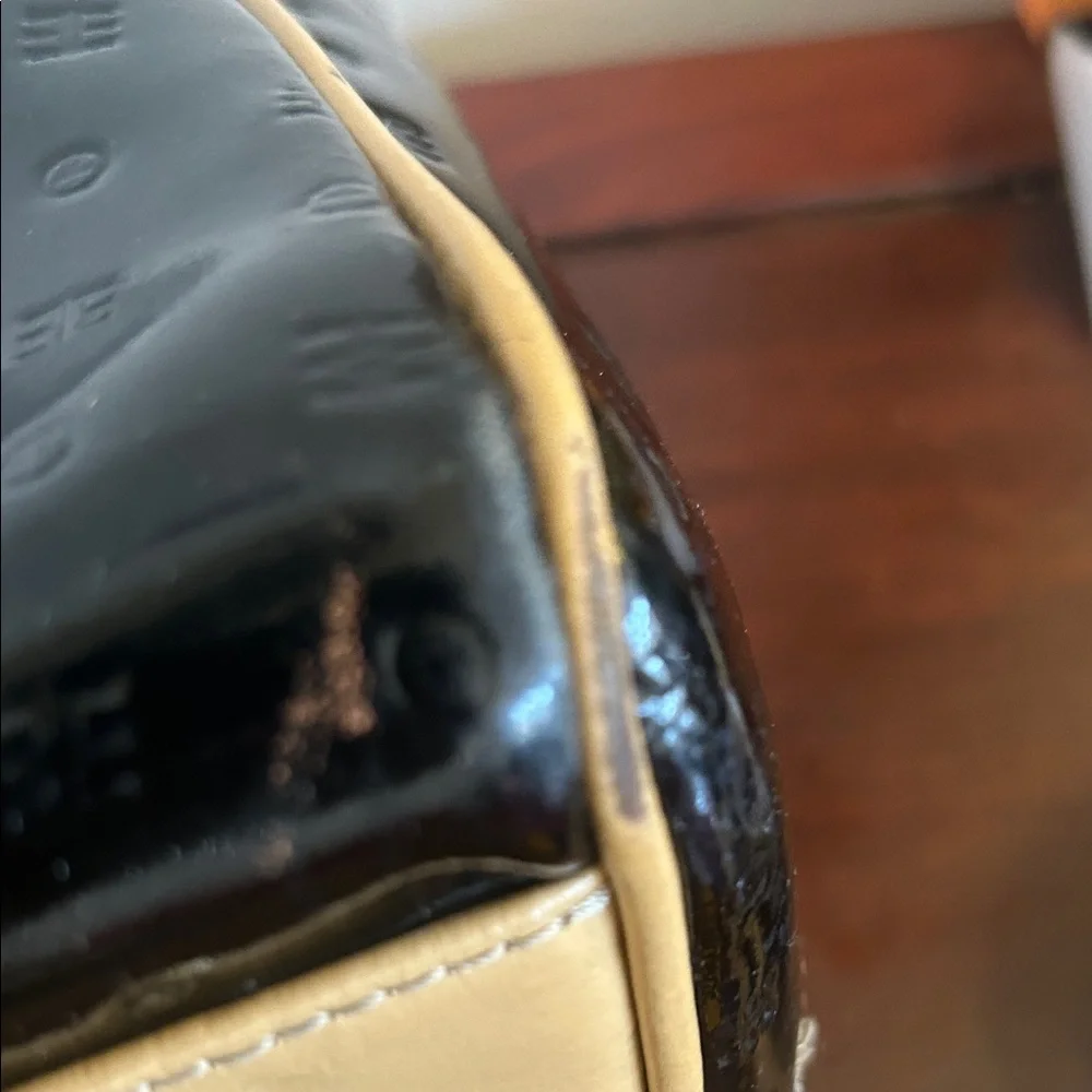 Arcadia Black and Tan Satchel